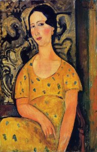Young Woman in a Yellow Dress