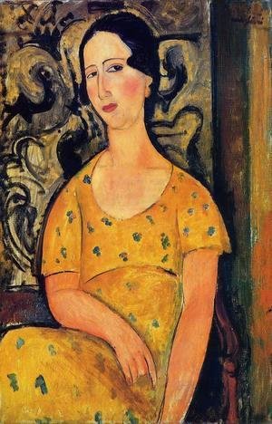 Amedeo Modigliani - Young Woman in a Yellow Dress