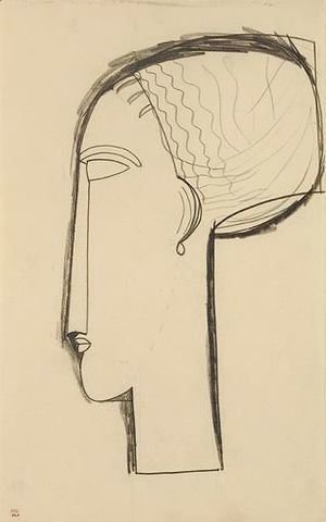 Amedeo Modigliani - Tete De Profil